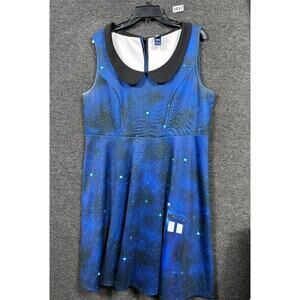 Torrid BBC Exclusive Doctor Who Galaxy Tardis Dress Womens 1 (1X) Blue Cosplay